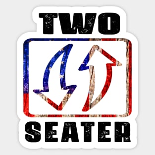 Two Seater 4th of july Sticker